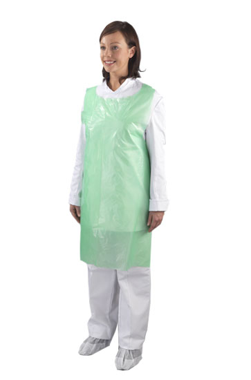 Apron Disposable Green Flat Packed