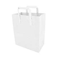 White Handle Carrier Bags Medium (B0160W)