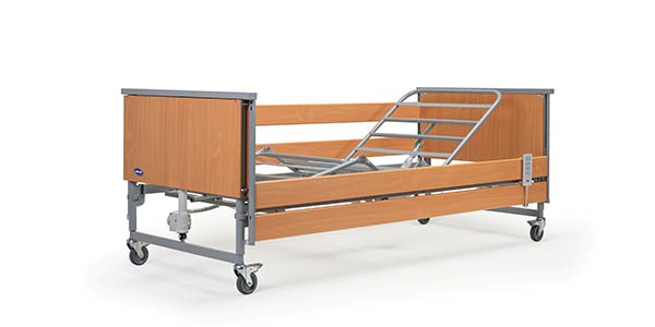 Invacare Accent Profiling Bed w/Wooden Side Rails & End Panels>