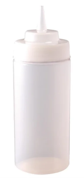 Widemouth Clear Squeeze Sauce Bottle 16oz (E092)