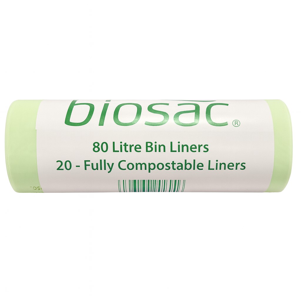 Biosac Compostable Green Food Waste Liner 80L