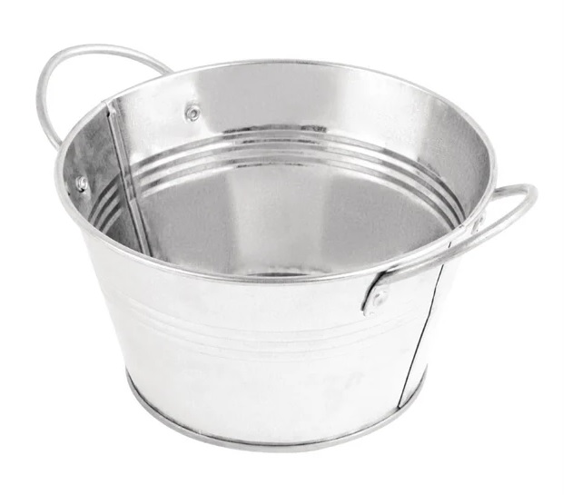 Olympia Mini Metal Food Bucket Shallow 150mm