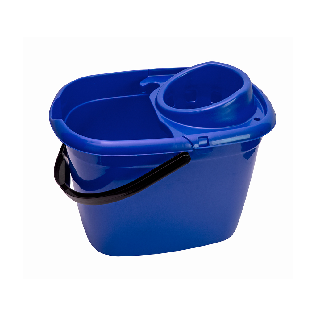 Mop Bucket & Wringer14lt Blue (104025)