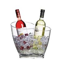 Clear Acrylic Double Wine Bucket