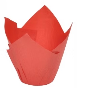 Jumbo Tulip Muffin Paper Cake Cases Red (E/5002R-150)