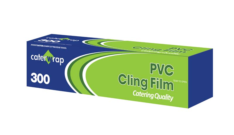 Caterwrap 30cmx300m Clingfilm Cutterbox (12