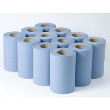 2ply Mini Centrefeed Roll Blue (CAS0113)