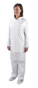 White Polythene Aprons on a roll