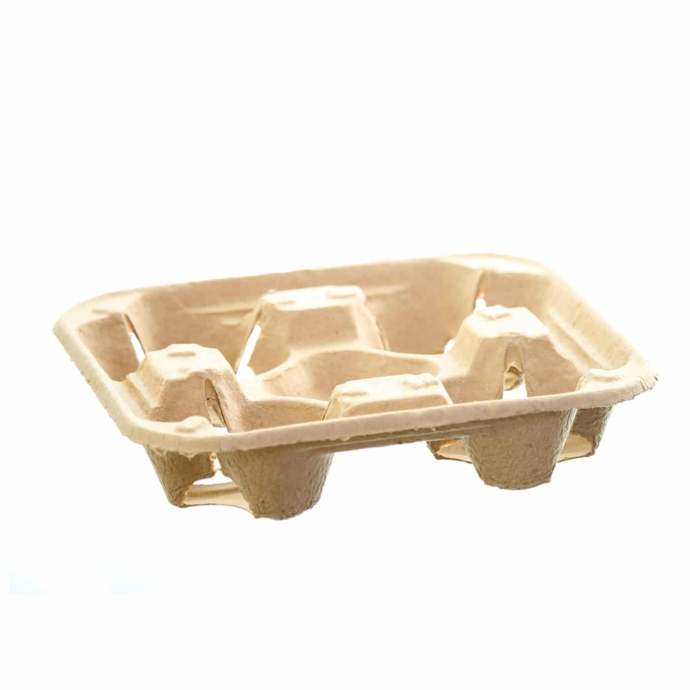 Compostable 4 Cup Carrier (44PPCH4) X 200
