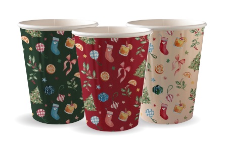 Home Compostable Christmas 12oz Cup D.Wall