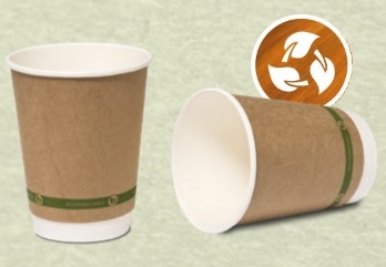 Kraft Biodegradable Double Wall 12oz Cup (GPDWK12BIO)
