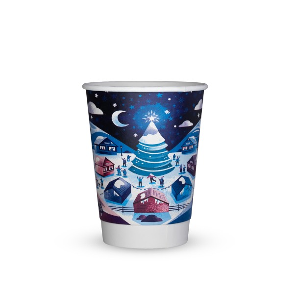 12oz Double Wall Christmas Cup