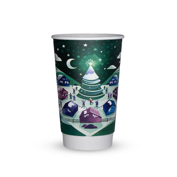 16oz Double Wall Christmas Cup