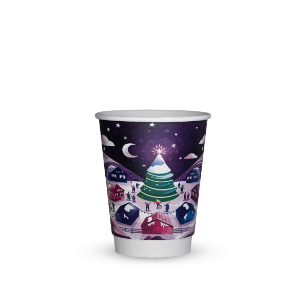 8oz Double Wall Christmas Cup