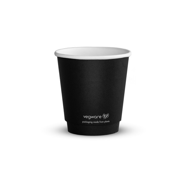10oz double wall black hot cup, 89-Series