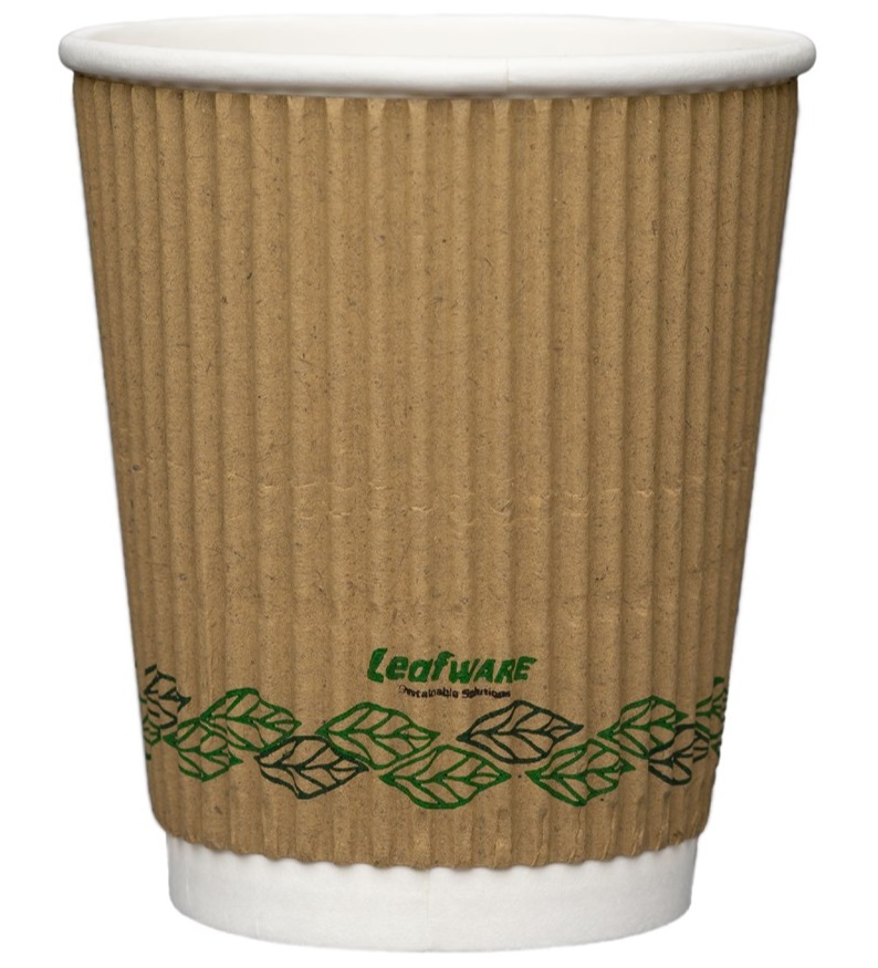 Leafware 12oz Kraft Ripple Cup (CUP000854)