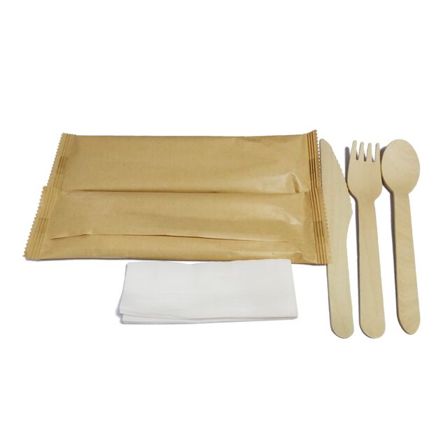 Sealed Cutlery 4 in 1 Set Kraft (4MKITWDK)