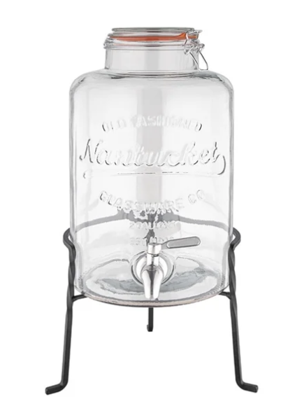 Olympia Nantucket Style Drink Dispenser with Wire Stand 8.5Ltr