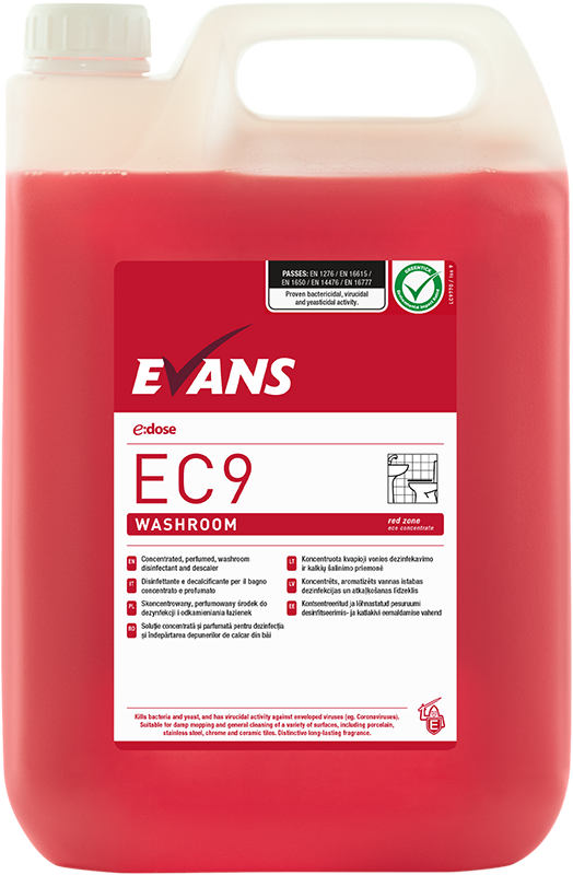 Evans E:Dose EC9 Bactericidal Cleaner & Descaler 5ltr