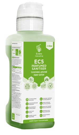 Evans EC5 Perfumed Sanitiser 4x1L