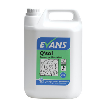 Evans Q-Sol Concentrated Washing Up Liquid (5lt)