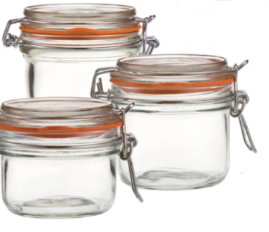 Glass Clip Jars 7oz