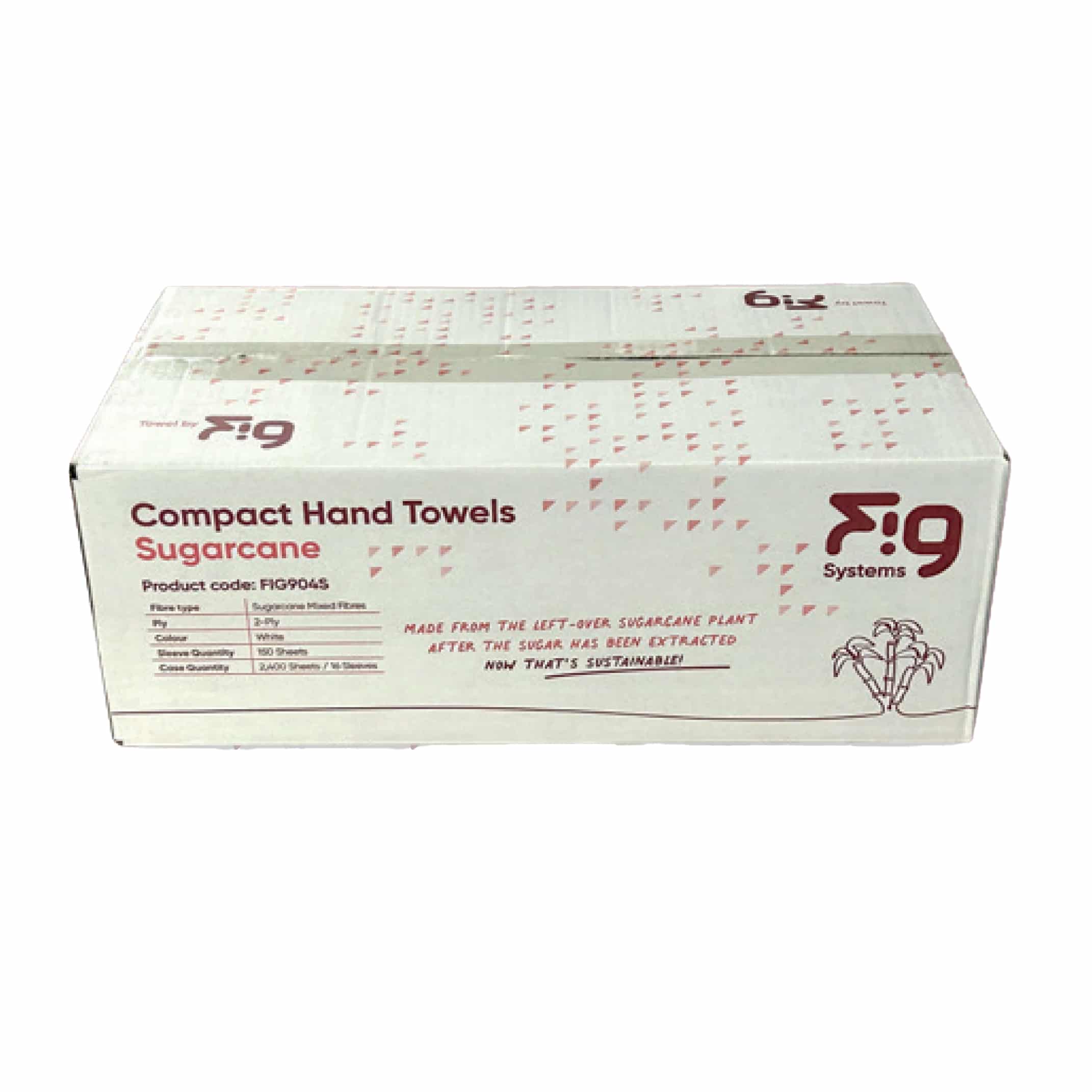 Hand Towel Sugar Cane 2ply (FIG904S) Compact