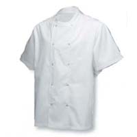 White Short Sleeved Executive Chefs Jacket