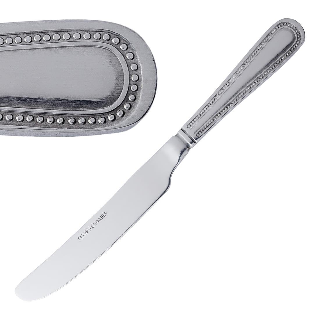 Olympia Bead Table Knife Stainless Steel (C125)