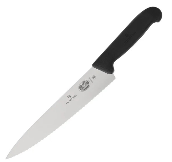 Victorinox Fibrox Serrated Carving Knife 22cm