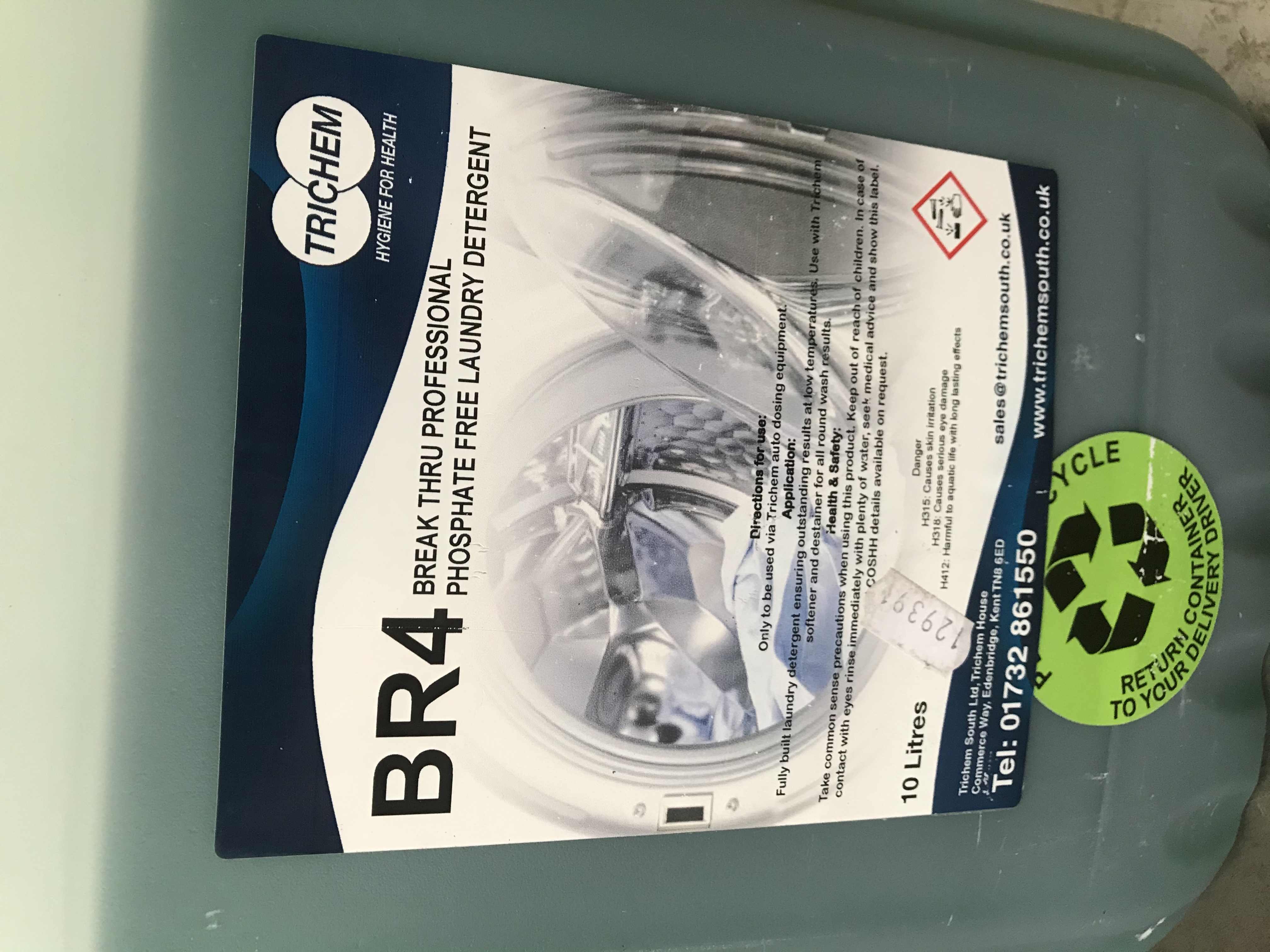 Break-Thru Non Bio Laundry Detergent 10L (BR410)
