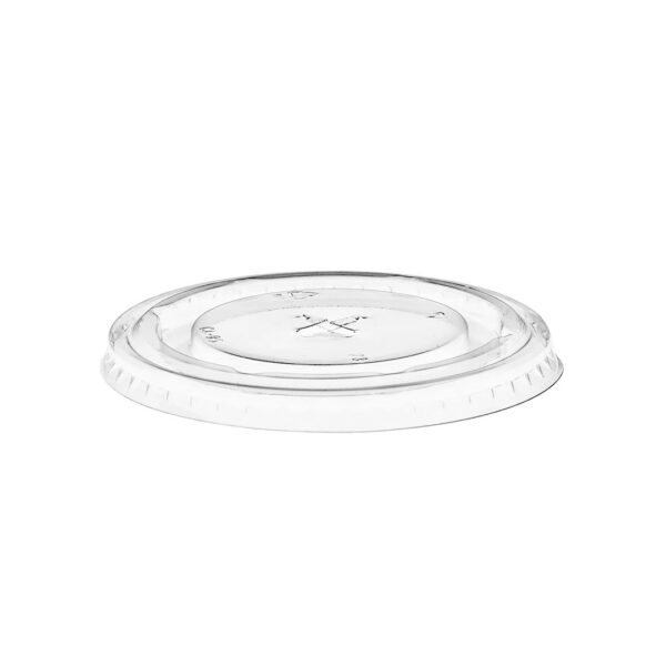 Lid Flat 12oz Straw Slot Clear (44344)