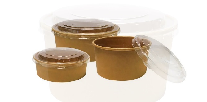 Clear PET Round Lid 1300ml (A48002)