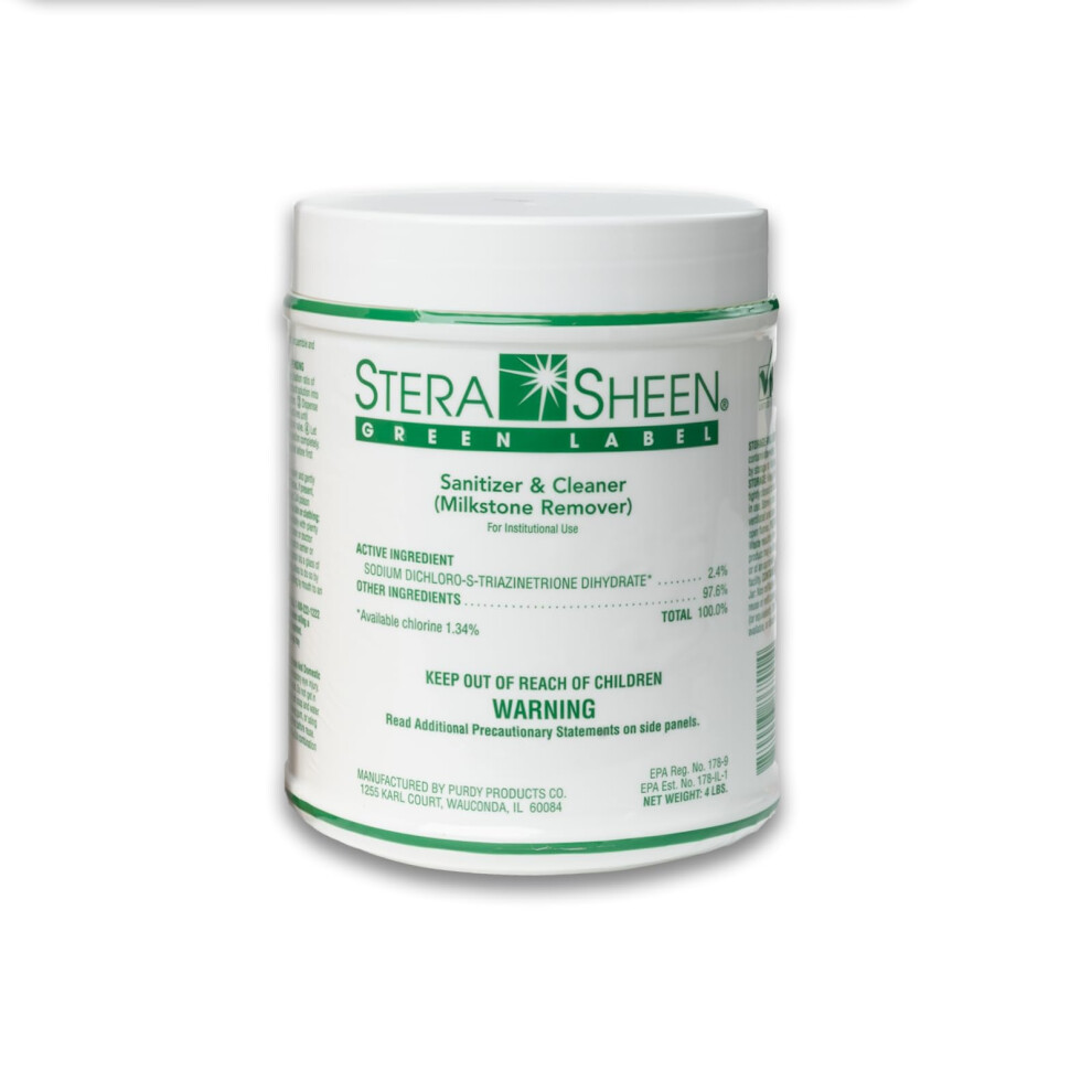 Stera Sheen - Green Label - Sanitizer, Cleaner, & Milkstone Remover