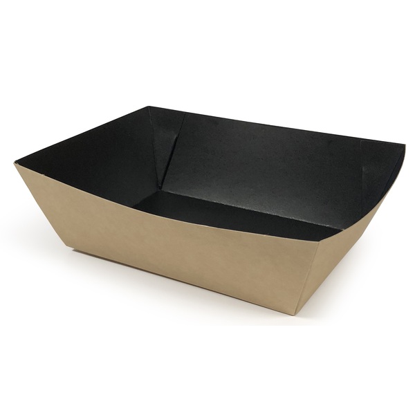 Black/Kraft Meal Tray (250's) (03tr1/260914