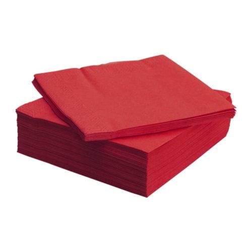 Napkin 25/2ply Red (2424RD2)