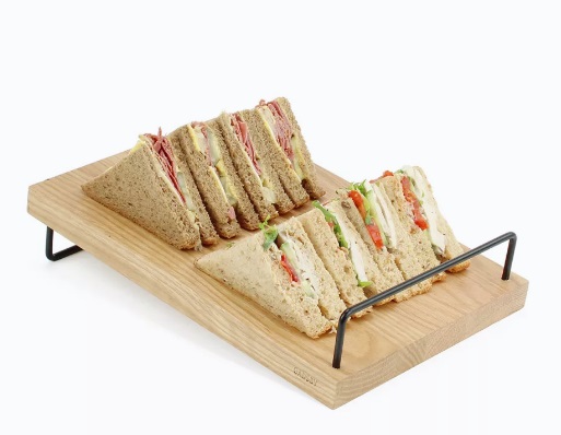 Small Oak Angled Display Riser