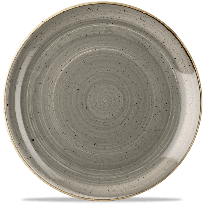 Churchill Stonecast Coupe Plate 16.5cm Peppercorn Grey