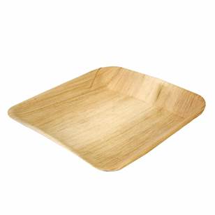 Palm Leaf Square Plate 7''