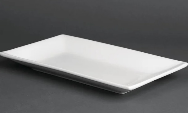 Olympia White Ware Rectangular Platter25x15cm (CC894)