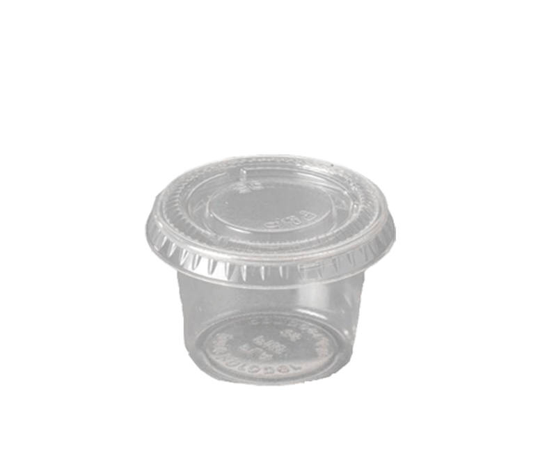 Compostable 1oz Clear Portion Pot 1301