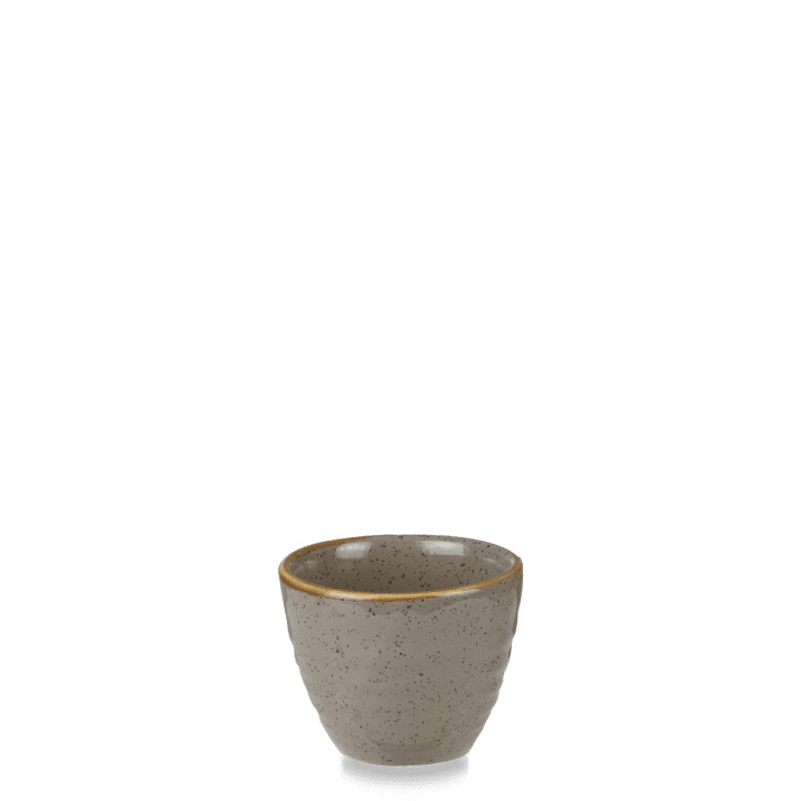 Churchill Stonecast Ripple Dip Pot Peppercorn Grey