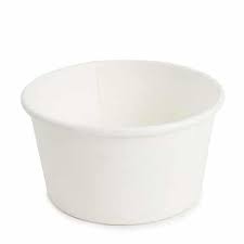 Sustainable 8oz White Food Pot