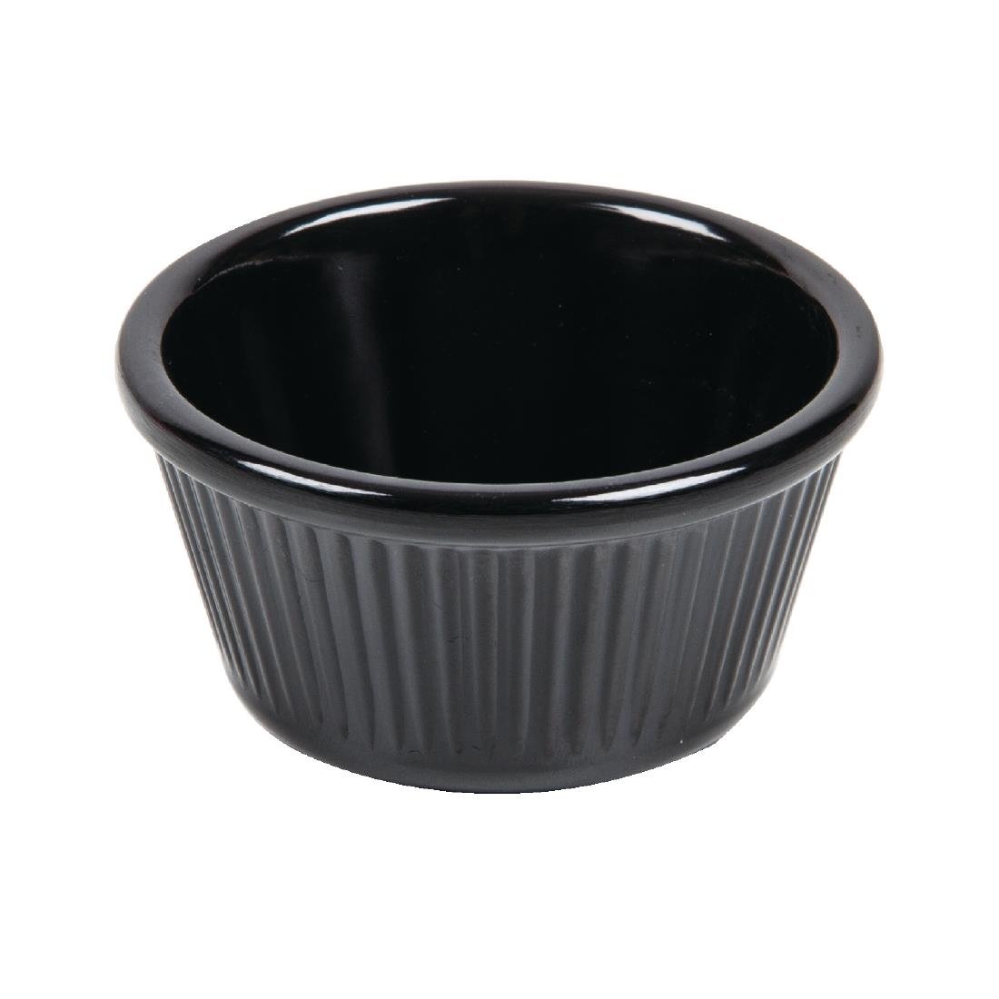 Plain Black Melamin 2oz Ramekin (RAM2BK)