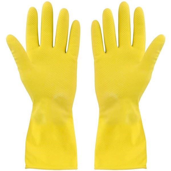 Glove Rubber Yellow Medium (MECY102)