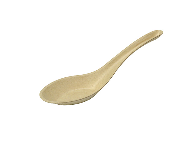 Soup/Ramen Spoon Bagasse 14cm (HBNCRS)