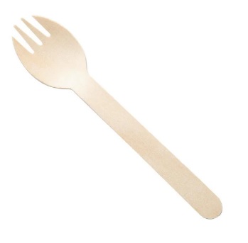 Wooden Spork 155mm  x1000 (81415)