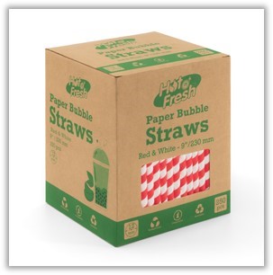 Paper Bubble Straw 12mm (230mm/9