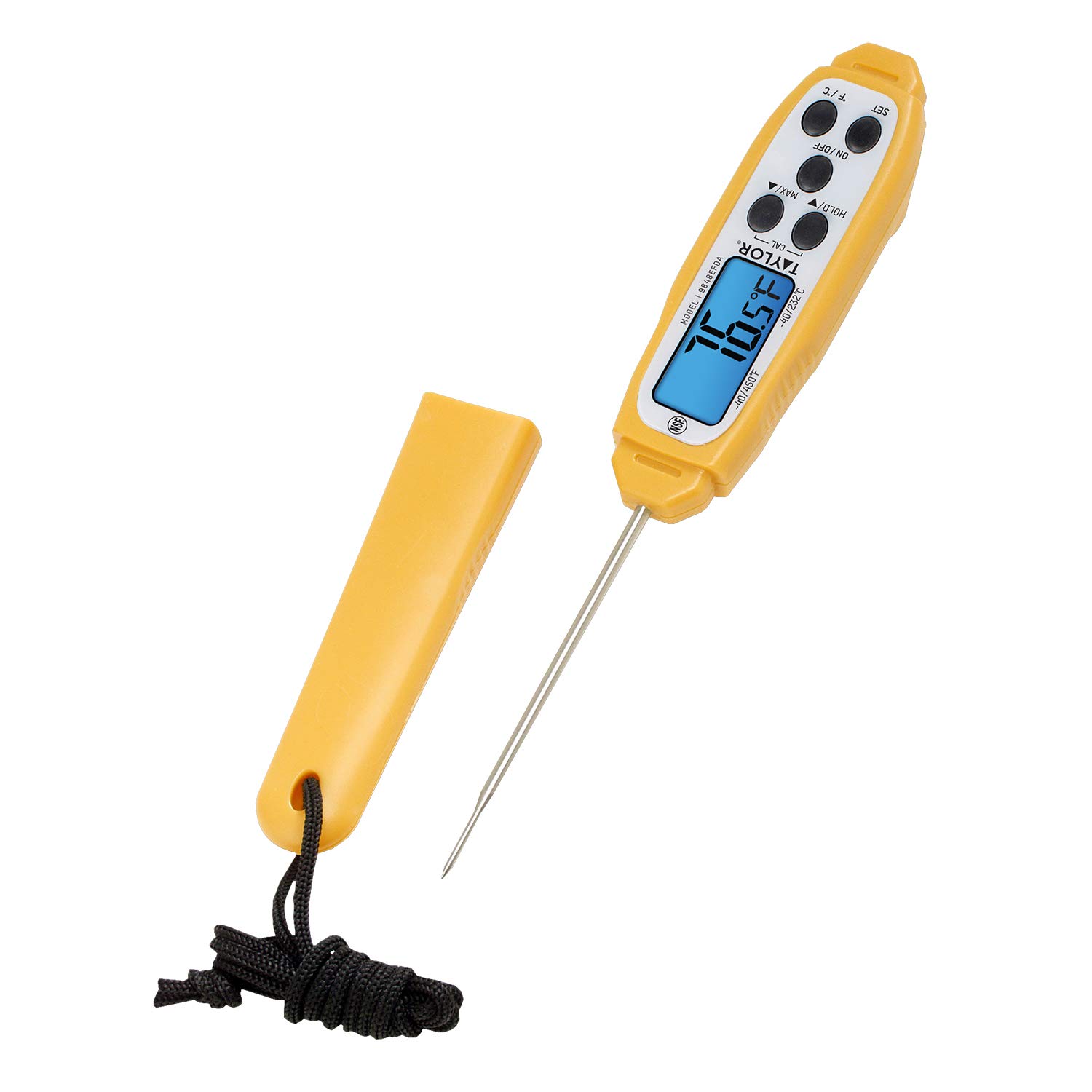 Taylor Waterproof Digital Thermometer Yellow