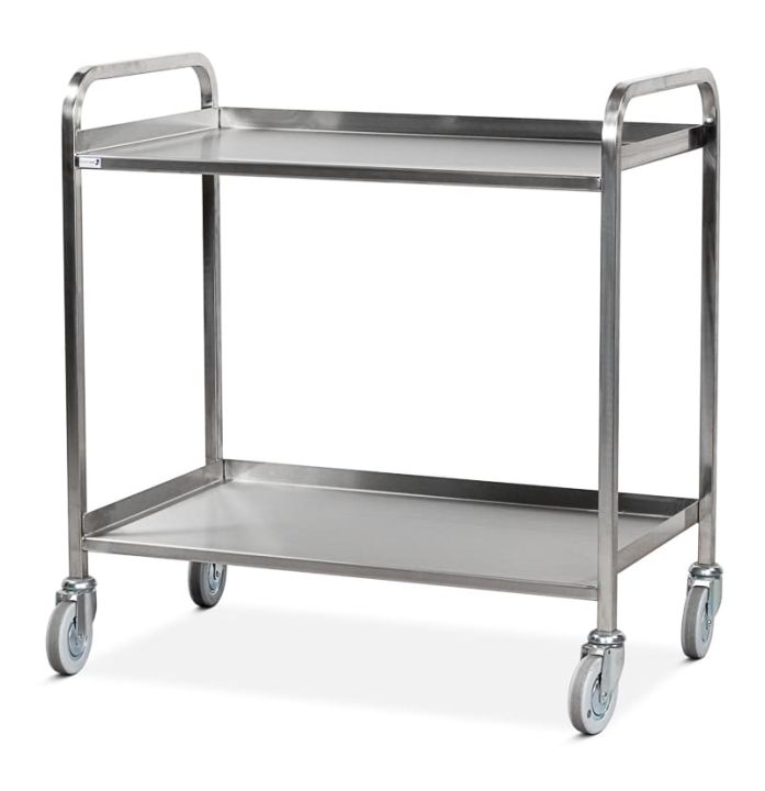 General Purpose Trolleys Stainless Steel HD 2 Shelf